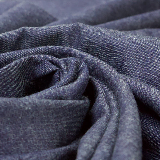 Cotton Chambray in Dark Blue