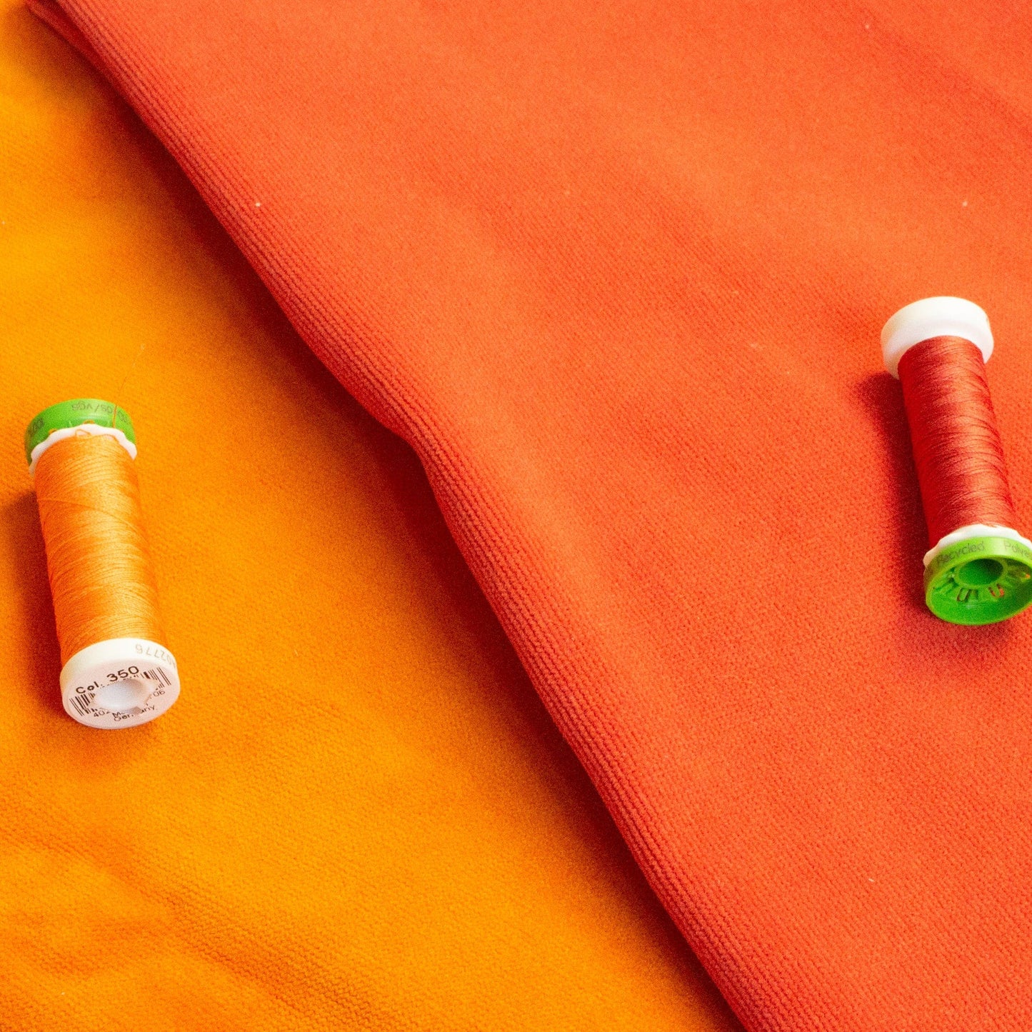 Materials Kit for Noodlehead Orange Velvet Traverse Bag