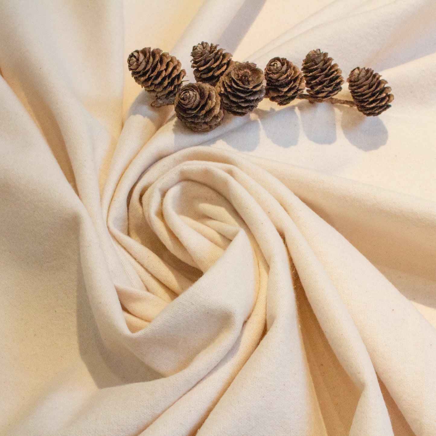 Organic Cotton Flannel, Undyed