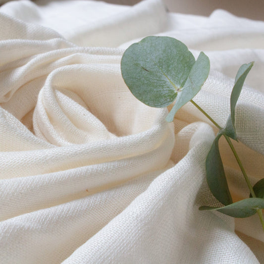 Organic Cotton & Bamboo Double Gauze, Undyed