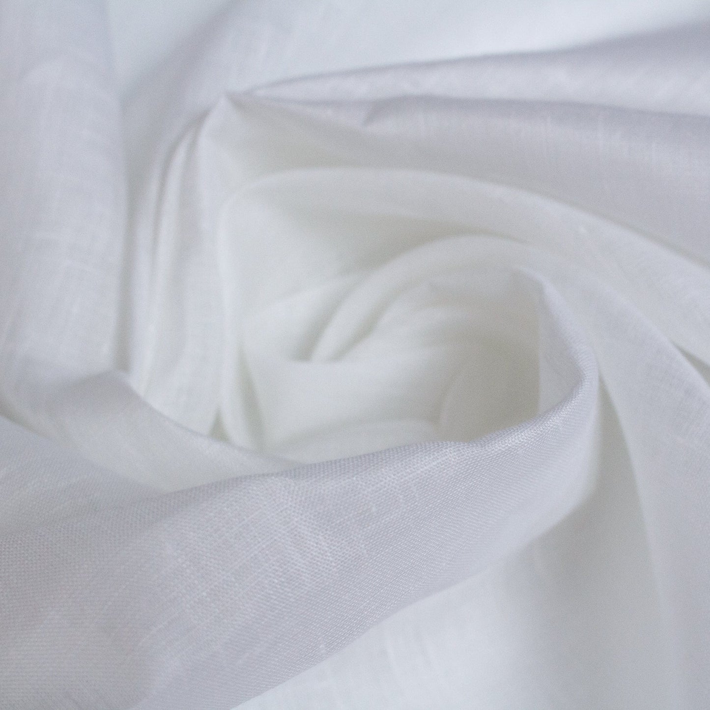 Handwoven White Linen - Lightweight