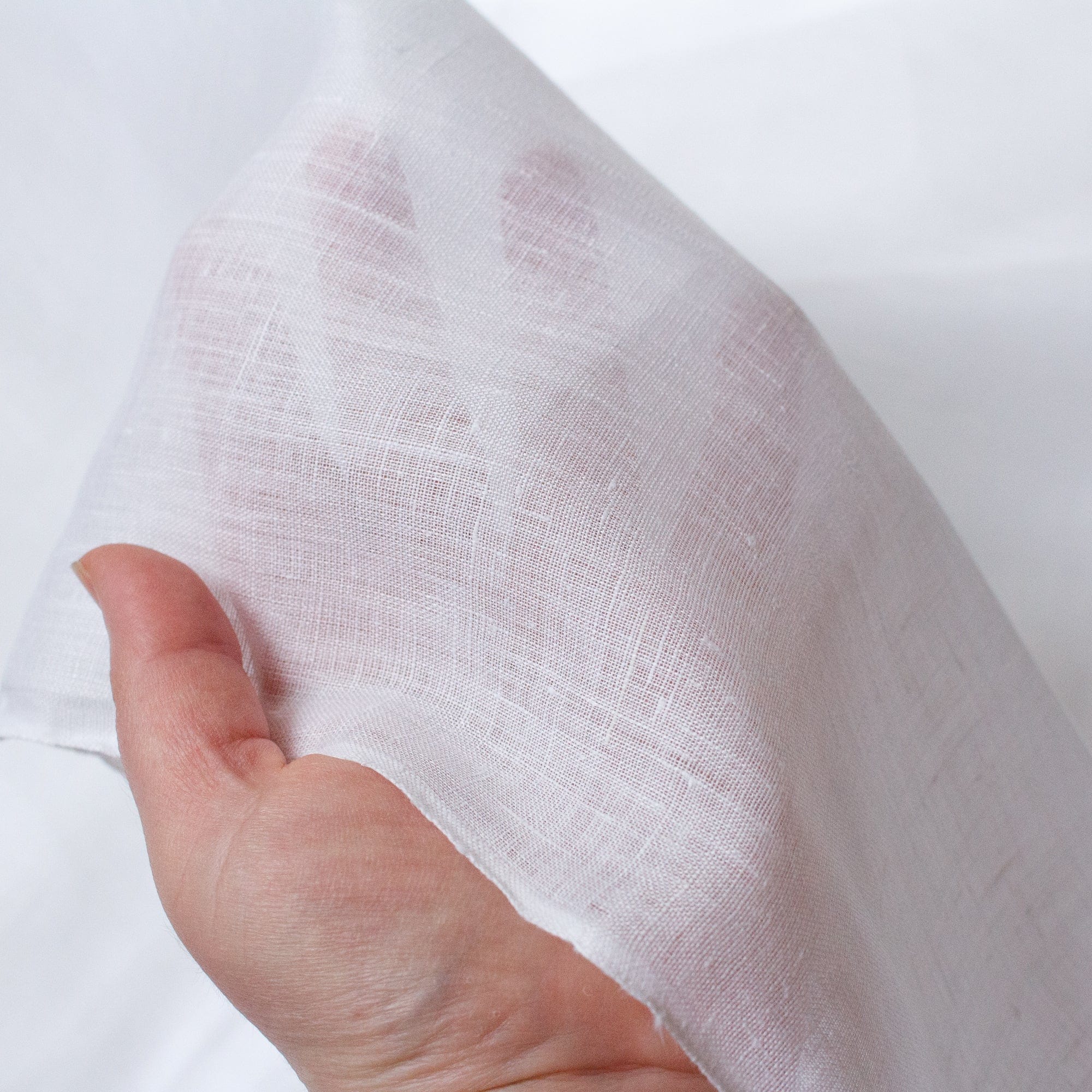 Lightweight Linen Handwoven White Linen - Lightweight – Catkin & Scraps
