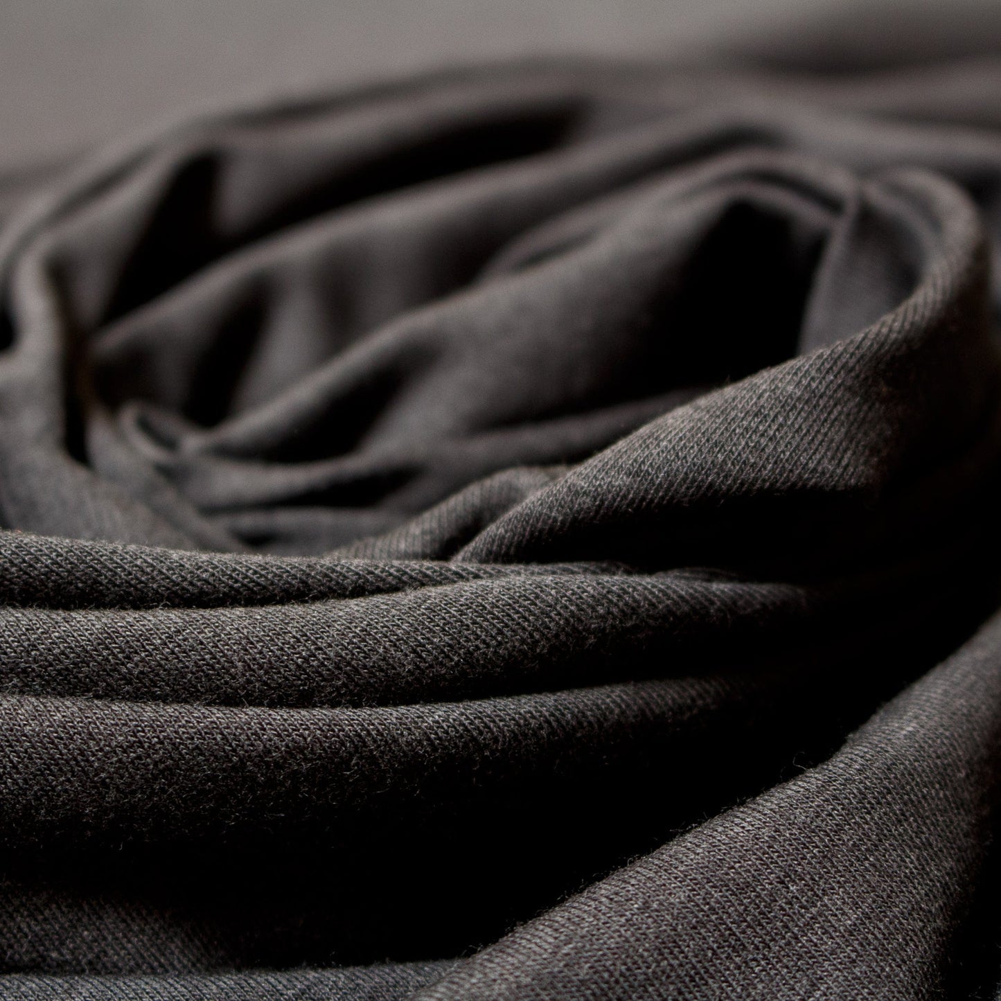 Organic Cotton and Bamboo Single Jersey in Black