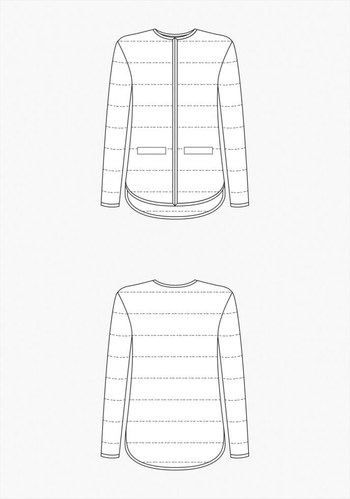Grainline Studio: Tamarack Jacket UK Sizes 4-22 OR 18-34