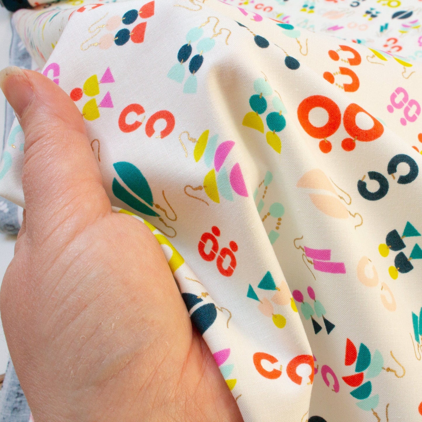 Ruby Star Society Quilting Cotton 'Ornament' in Cream Soda