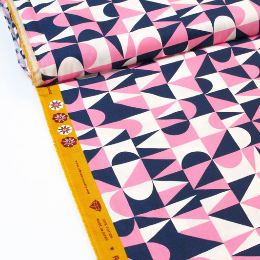 Ruby Star Society 'Floradora' Quilting Cotton 'Building Blocks' in Navy