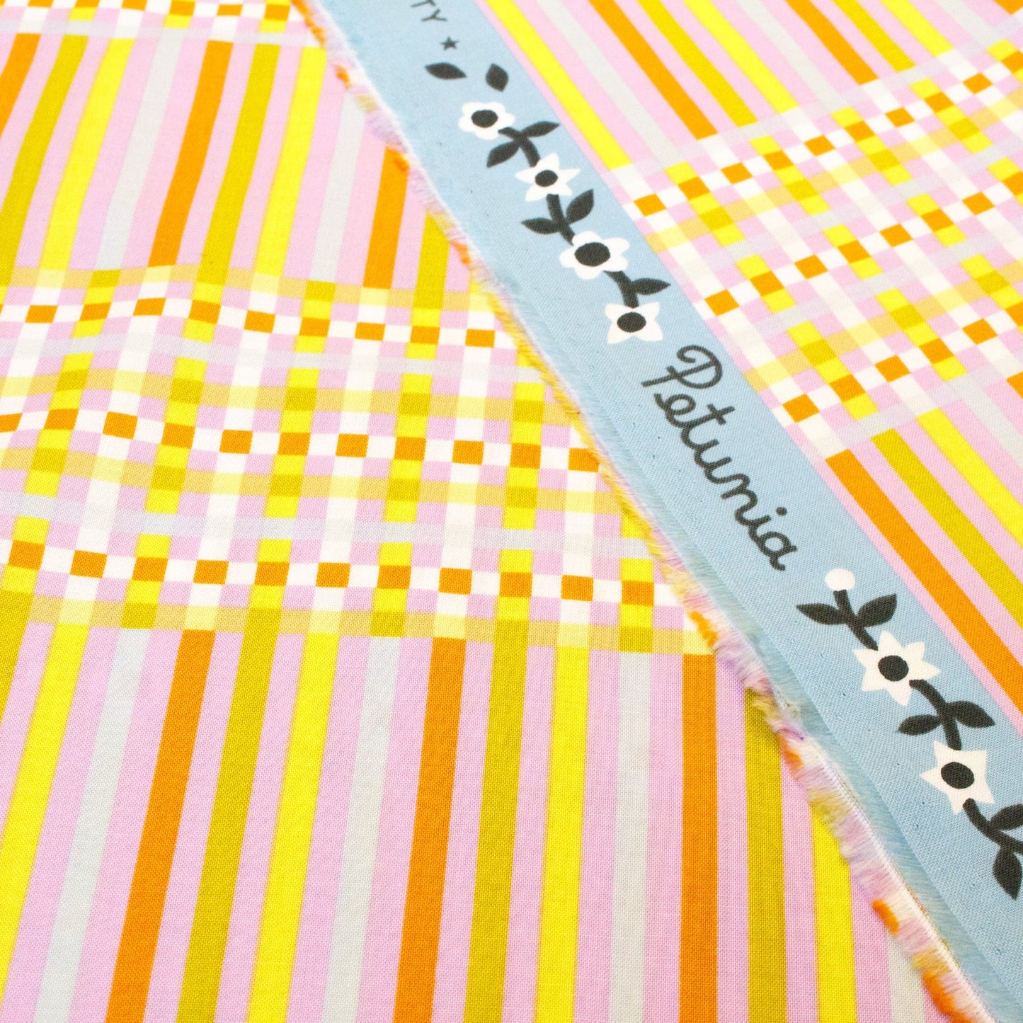 Ruby Star Society Quilting Cotton 'Gingham' in Macaron from 'Petunia'