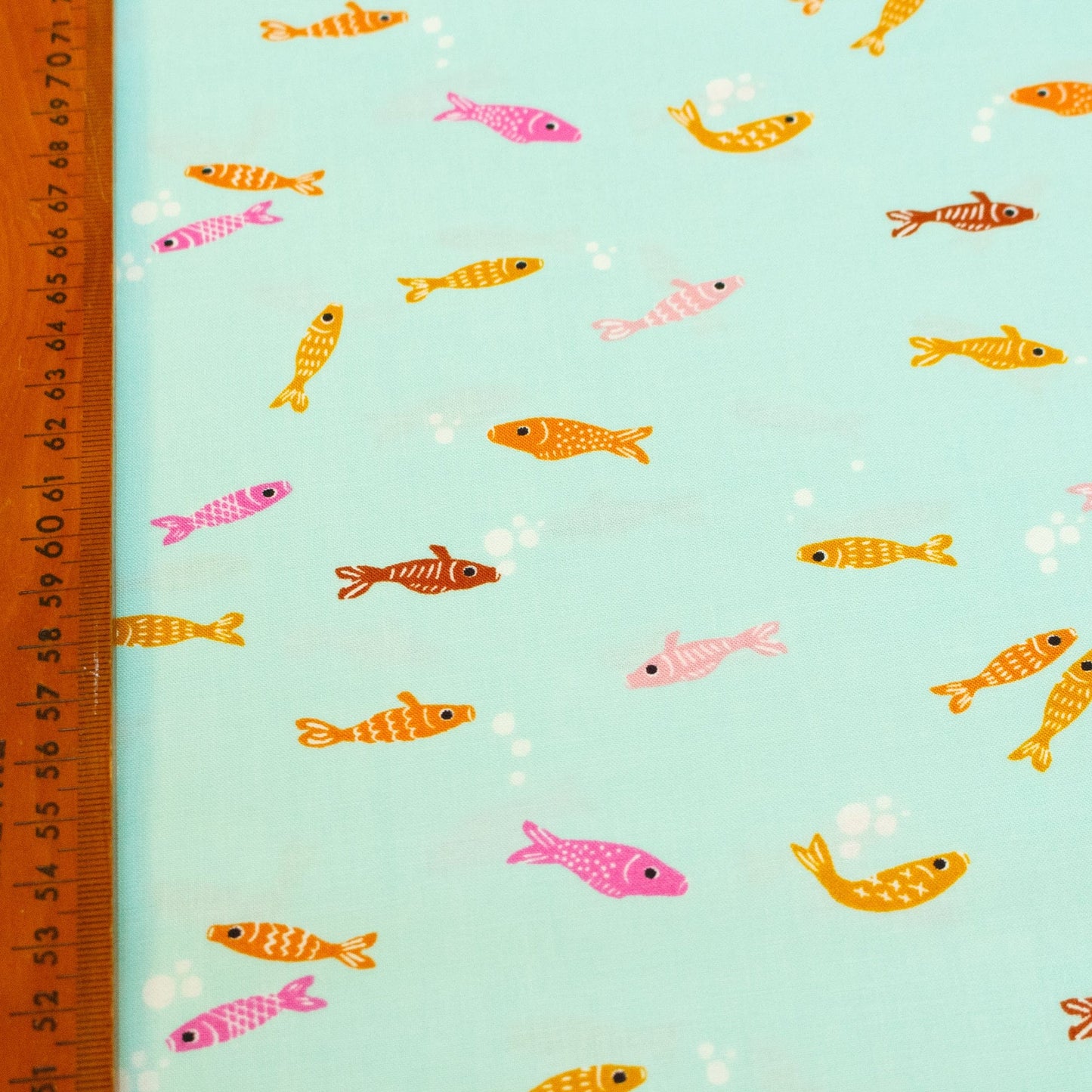 Ruby Star Society 'Koi Pond' Quilting Cotton 'Fishes' in Mint