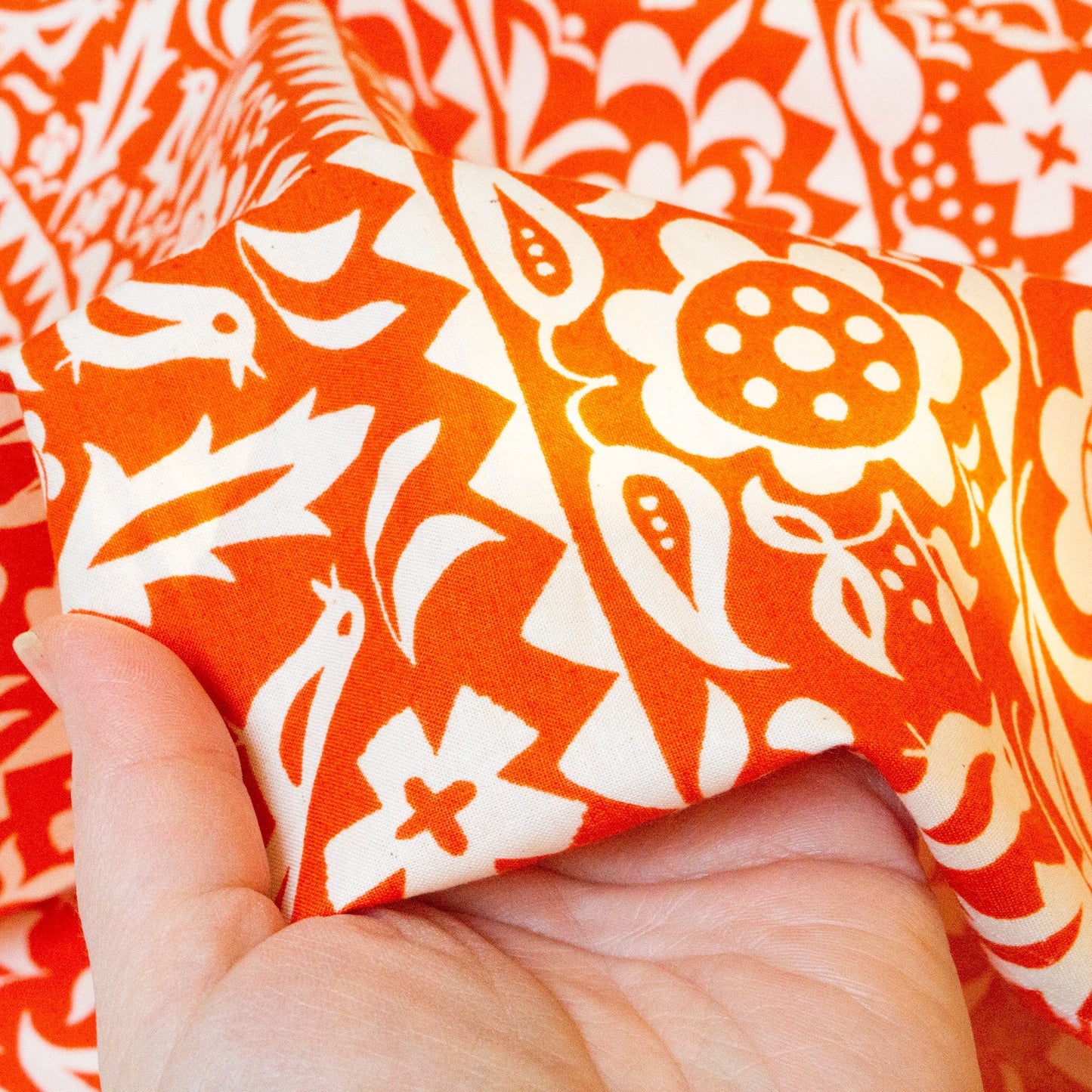 Ruby Star Society Quilting Cotton 'Market Floral' in Warm Red
