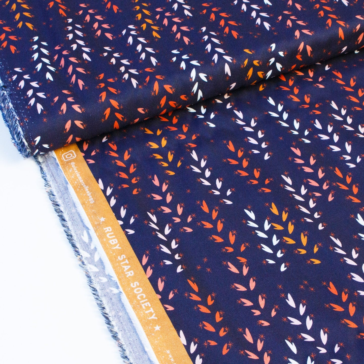Ruby Star Society 'Vessel': Fine Rayon 'Wheat' in Navy