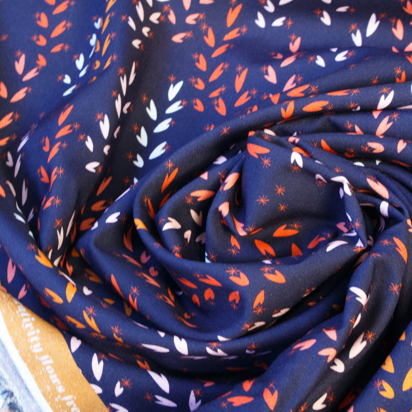 Ruby Star Society 'Vessel': Fine Rayon 'Wheat' in Navy