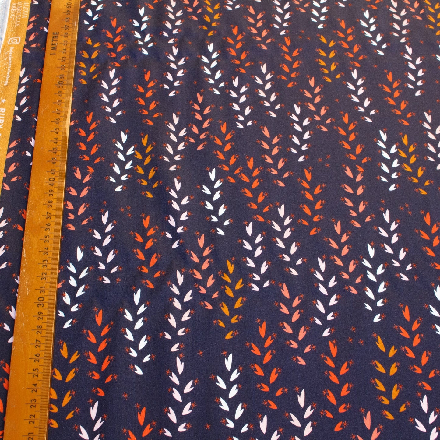 Ruby Star Society 'Vessel': Fine Rayon 'Wheat' in Navy