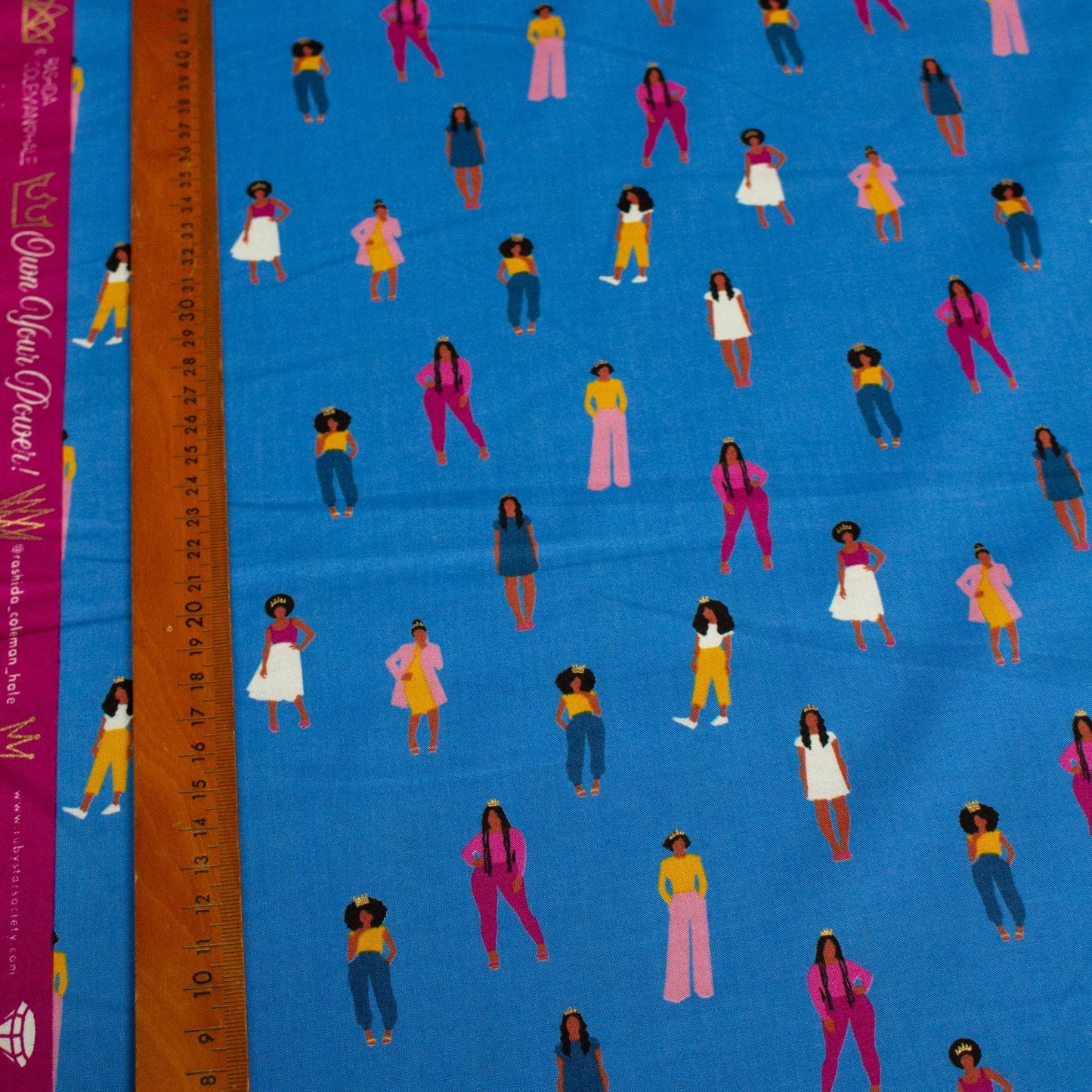 Ruby Star Society Quilting Cotton 'Her Majesty' in Royal Blue