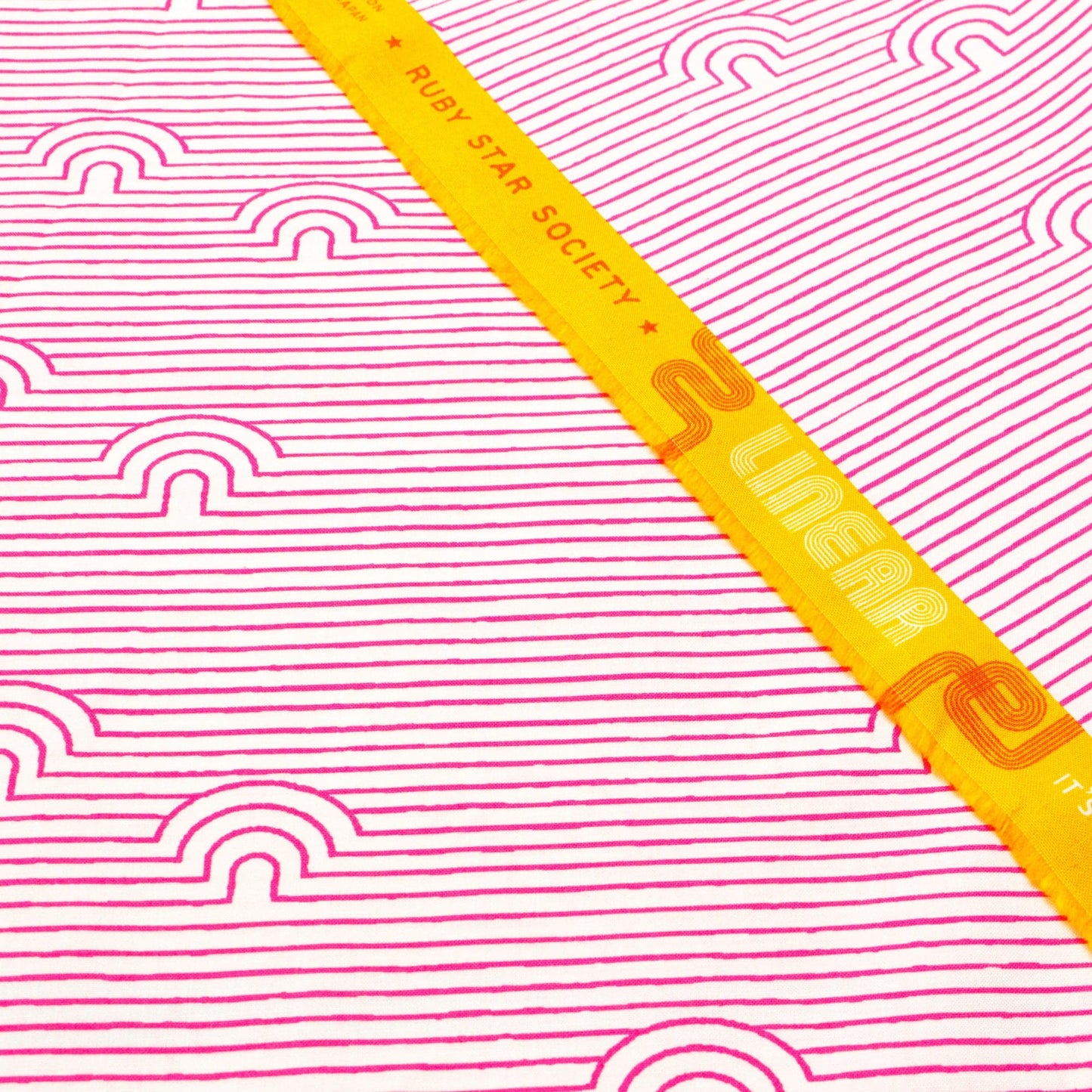 Ruby Star Society 'Linear' Quilting Cotton 'Caves' in Playful