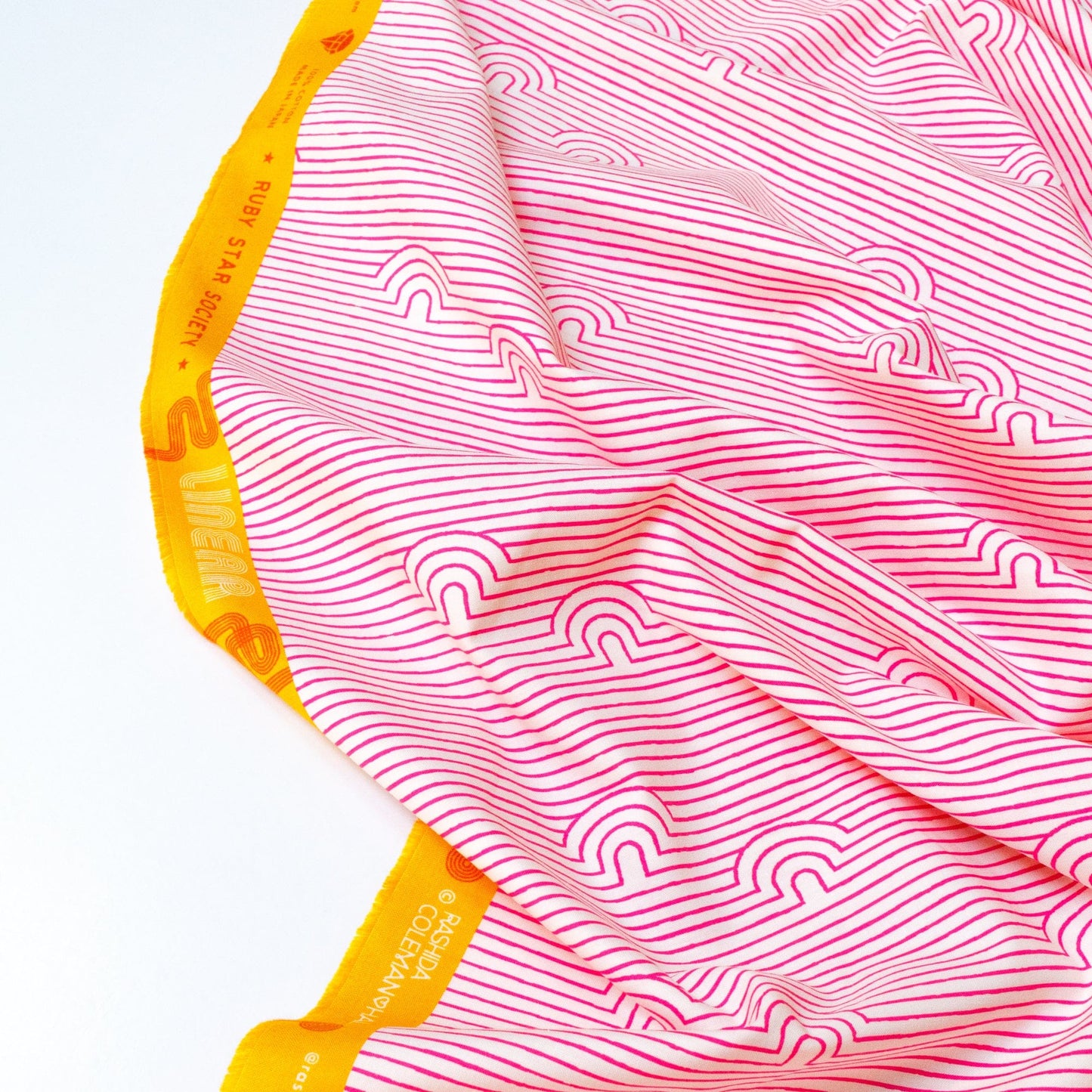 Ruby Star Society 'Linear' Quilting Cotton 'Caves' in Playful