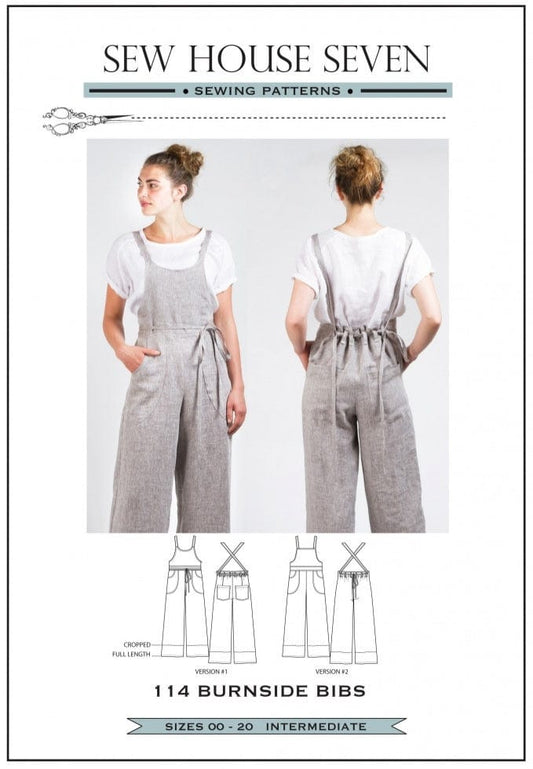 Sew House Seven: #114 Burnside Bibs UK sizes 4-24 OR 16-30