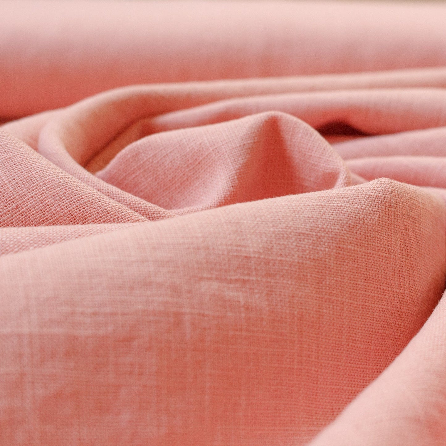 Washed Linen in Coral