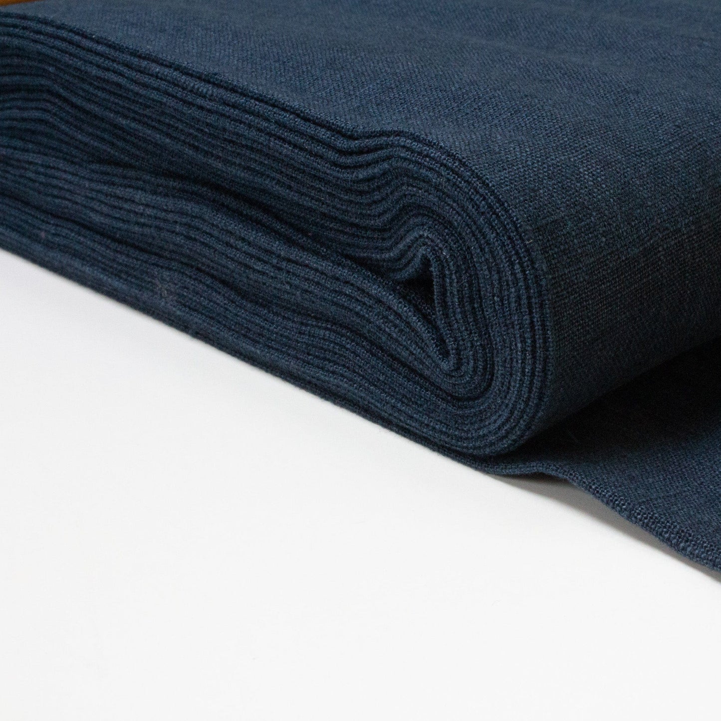 Washed Linen in Navy Blue