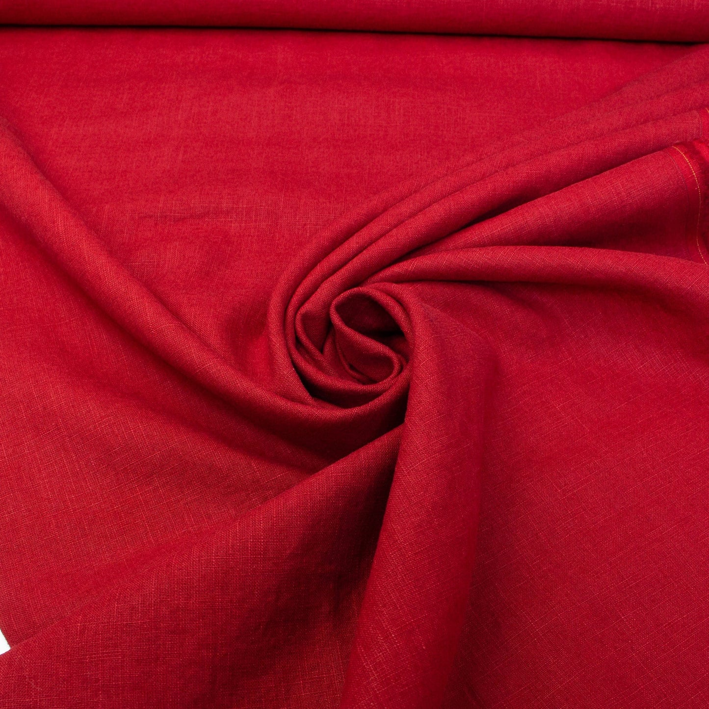 Washed Linen in Deep Red