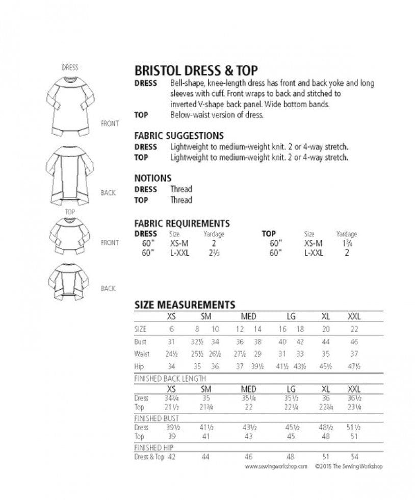 The Sewing Workshop: Bristol Dress and Top