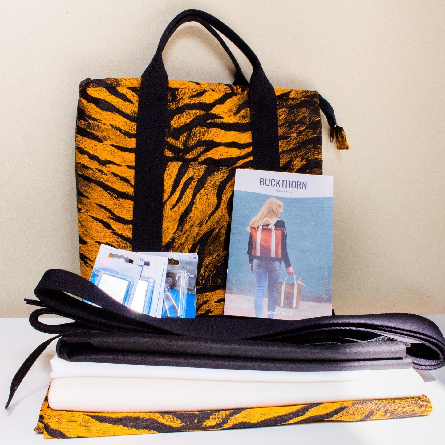 Materials Kit for Noodlehead Buckthorn Tiger Backpack